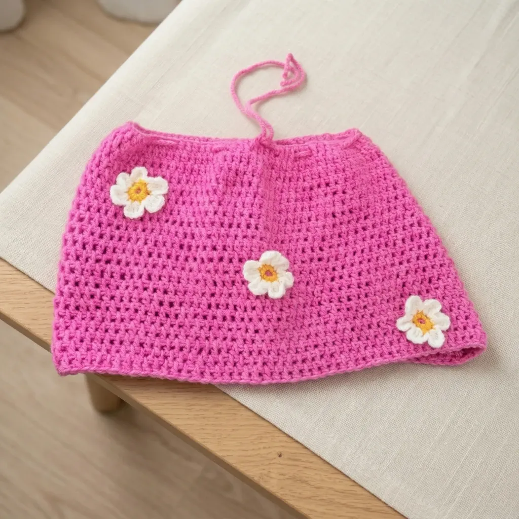 Flower Decorated Skirt